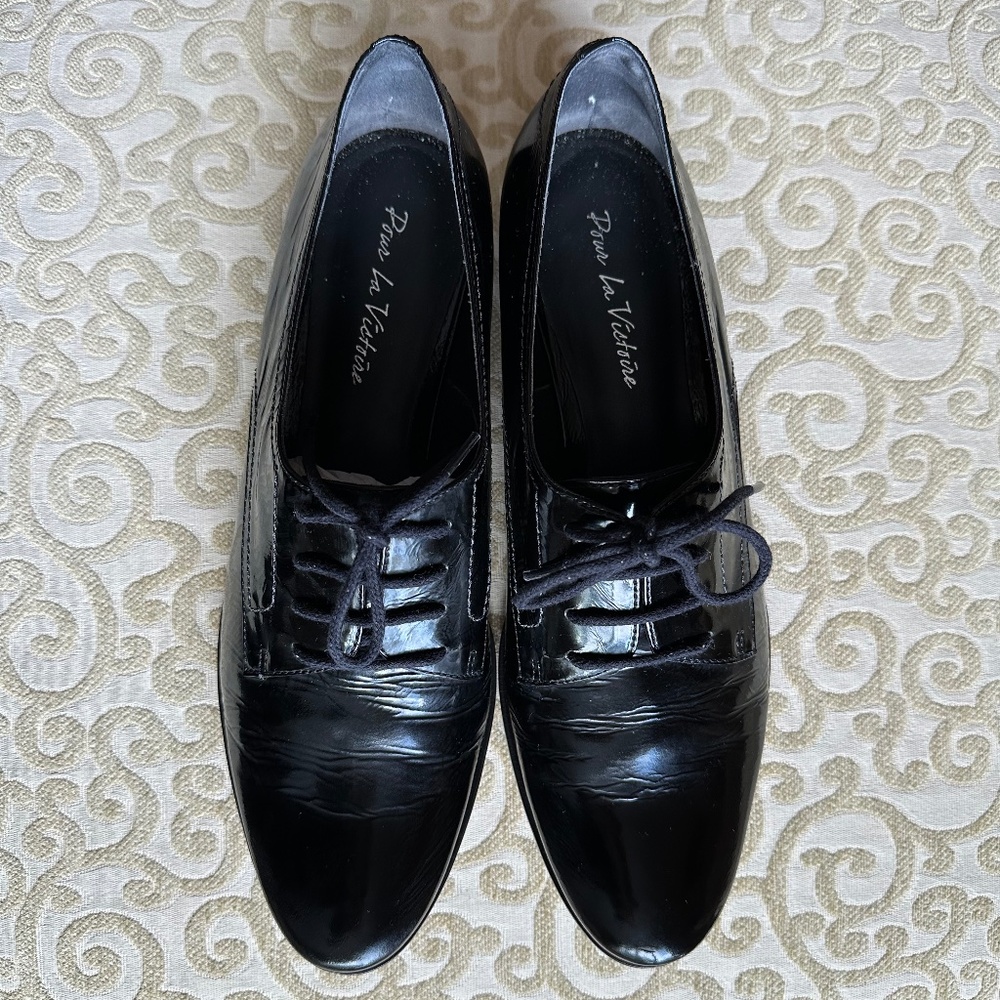 Pour La Victoire Charlie Lace up Black Leather 8.5
